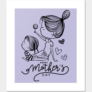 Happy mothers day love Posters and Art